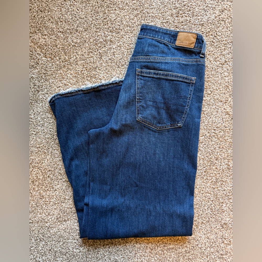 Women's High-Rise Dark Blue Stretch Jeans